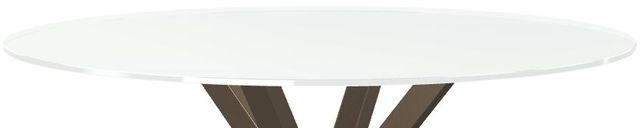 Amisco Customizable Asterisk White Round Counter-Height Table-1