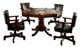 Furniture of America® Rowan 5-Piece Cherry/Espresso Game Table Set-0