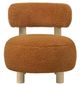 Coaster® Zonie Gold Upholstered Barrel Back Accent Chair-1