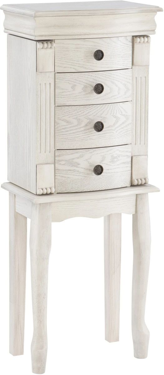 Powell® Kellie Off-White Jewelry Armoire-0