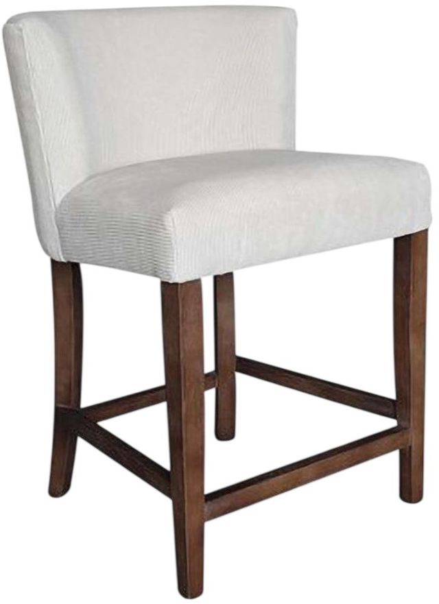 Nest Home Collections Weston Channel Ivory/Gray Wash Counter Stool-0