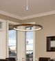 Cal® Lighting & Accessories Viterbo Chrome/Pine Chandelier-1