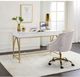 ACME Furniture Lightmane Gold/White High Gloss Writing Desk-4