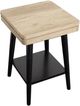 Magnussen Home® Fletcher Driftwood Accent Table with Black Base-3