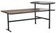 Classic Home Wagner Dark Antique 42" Coffee Table with Black Base-0