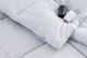 MLILY® Soft Washed Down 3-Piece Gray King Alternative Ultra Soft Comforter Set-2