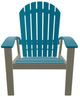 Telescope Casual Newport Aqua/Storm Polymer Outdoor MGP Adirondack Chair-1