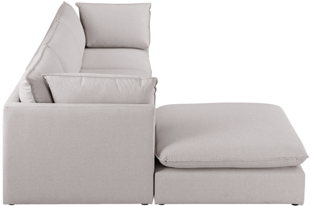 Meridian Furniture Mackenzie 4-Piece Beige Modular Sectional Set-2