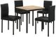 Coaster® Garza 5-Piece Black/Greige Oak Dining Table Set-0