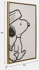 Sagebrook Home White Hand Painted Beagle-2