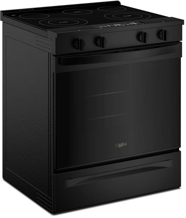 Whirlpool® 30'' Black Smart Slide-In Electric Range with No Preheat Mode-3