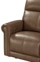 Flexsteel® Alexander Khaki Brown Power Reclining Sofa with Console, Power Headrest and Lumbar-5