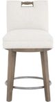 Fairfield® Customizable Dining Entree Pull Short Back Swivel Counter Stool-1