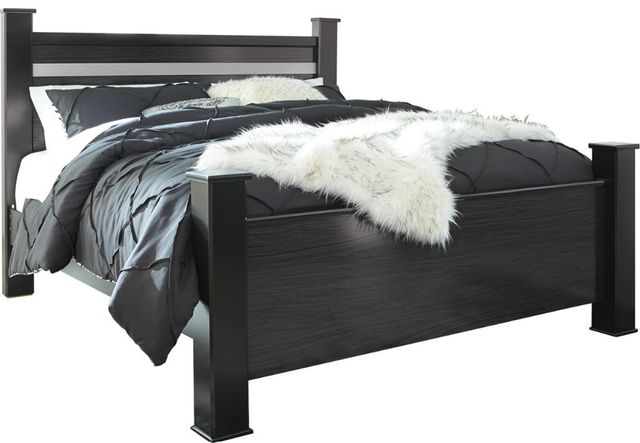 Signature Design by Ashley® Starberry 6-Piece Black King Poster Bed Set-1