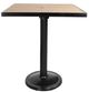CabanaCoast® Customizable Kensingto Wooden 32" Outdoor Square Pedestal Balcony Table-0