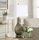 Uttermost® Shyla Dark Moss Glass Table Lamp with Brass Accents-2