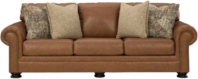 Signature Design by Ashley® Carianna Caramel Queen Sofa Sleeper-2