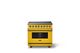 Viking® 5 Series 36" Daffodil Pro Style Induction Range with Polished Chrome Trim-3