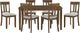 Mazin Furniture Prineville 7-Piece Beige/Cherry Dinette Set-0