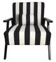 A & B Home Black/White  Accent Chair-1