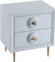 TOV Furniture Bovey Light Grey Lacquer Side Table-2
