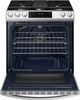 Samsung Bespoke 30" White Glass Slide In Gas Range-4