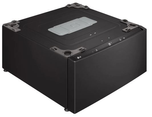 LG 27” W x 15" H Black Steel Pedestal Washer-1