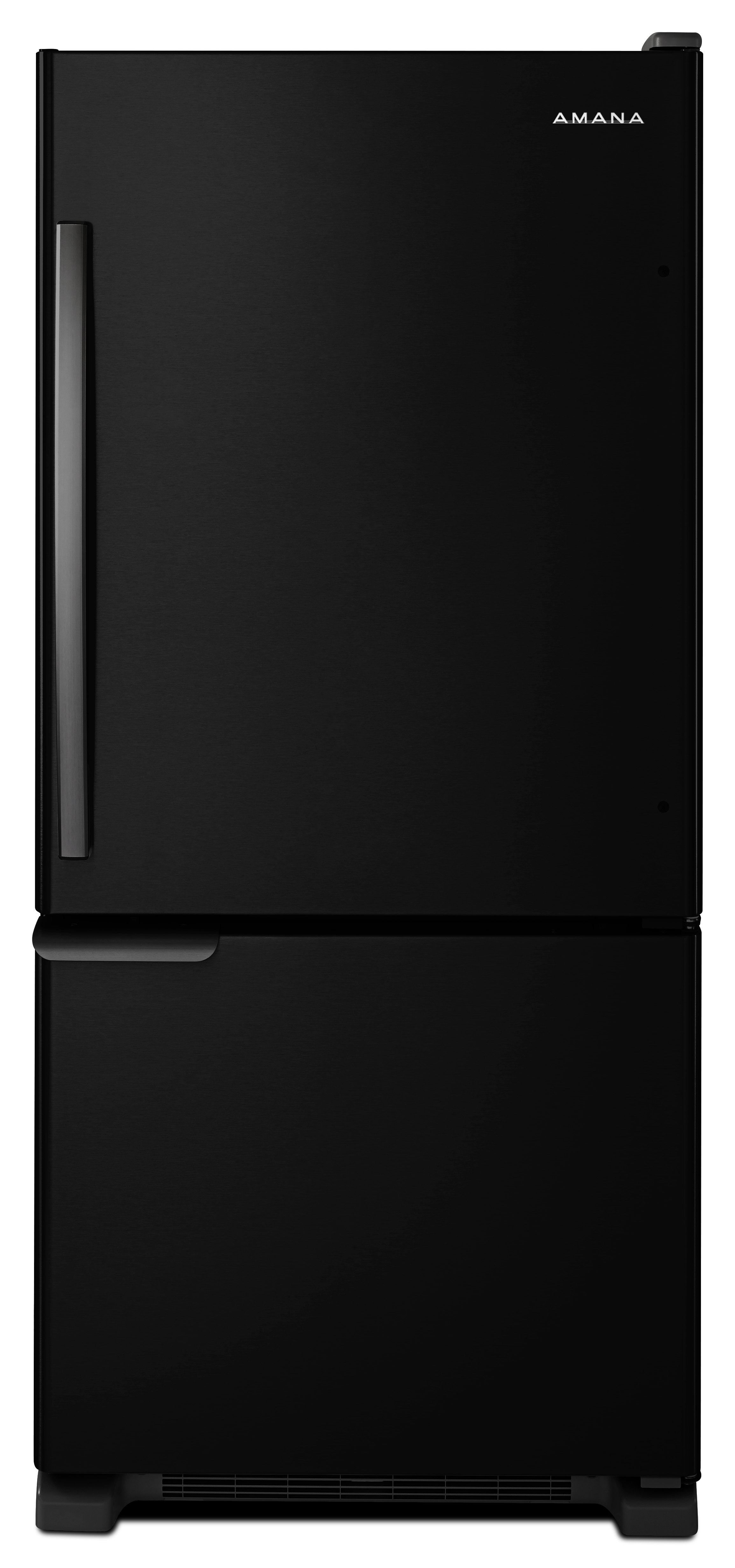 Maaaページ Amana® 18.7 Cu. Ft. Black Bottom Freezer Refrigerator