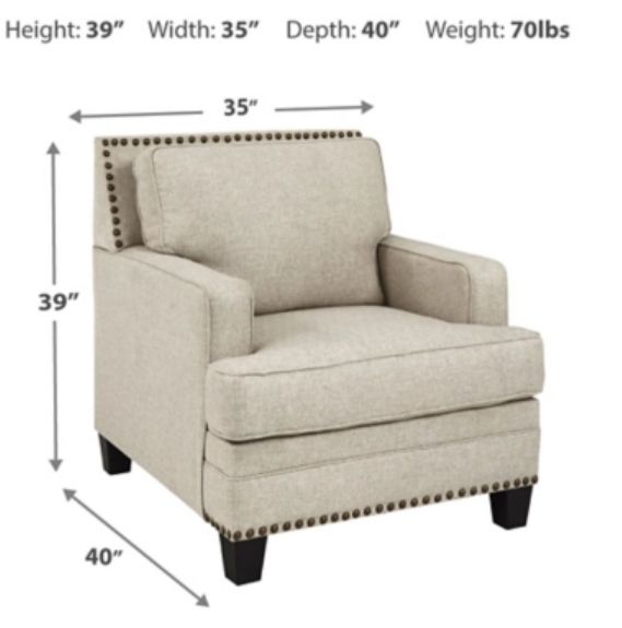 Benchcraft® Claredon Linen Chair-2