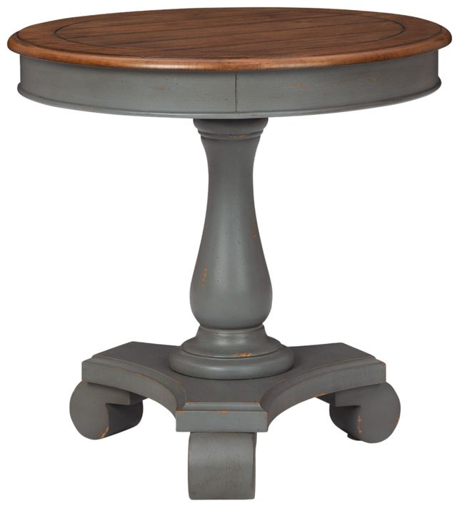 Signature Design by Ashley® Mirimyn Brown Accent Table with Gray Base-0