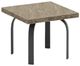Homecrest™ Outdoor Living Customizable Slate Aluminum/Stone Square Outdoor End Table-0