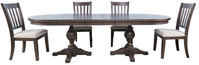 Jofran Inc. Brentwood 5-Piece Arbor Oak Dining Table Set-0