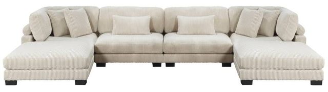 Homelegance® Traverse 6-Piece Beige Modular Sectional with 2-Ottoman-1