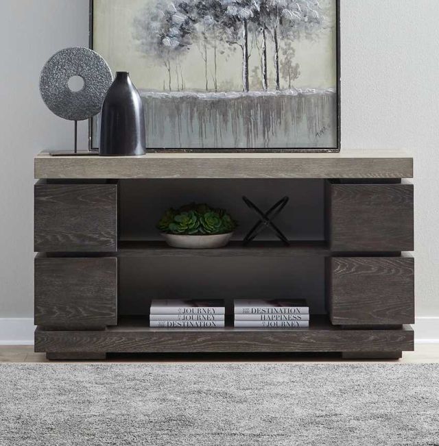 Liberty Furniture Piedmont Ash Sofa Table with Charcoal Base-1
