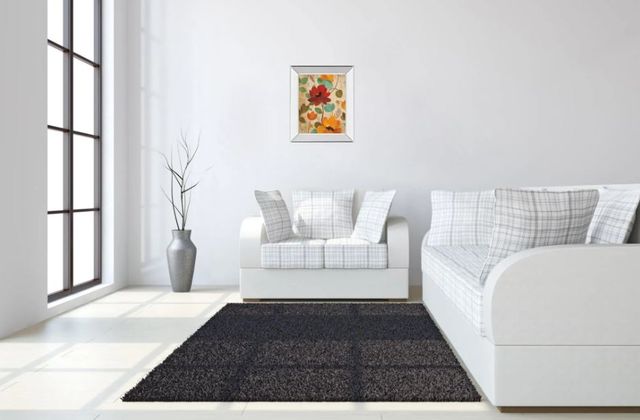 Classy Art Vibrant Embroidery Il by Silvia Vassileva Mirror Framed Wall Art-2