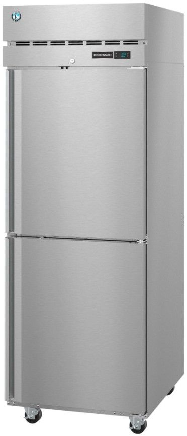 Hoshizaki Steelheart® 23.1 Cu. Ft. Stainless Steel Upright Freezer with Half Stainless Doors and Lock-2