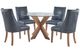 Powell® Auden 5-Piece Navy/Natural Dining Set-0