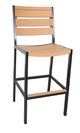CabanaCoast® Customizable Kensington SOL Teak™ Outdoor Bar Stool-3