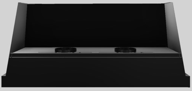 Vent-A-Hood® Designer Series 66" Black Wall Mounted Range Hood-2
