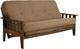 Kodiak Furniture Tucson Linen Stone/Rustic Walnut Full Futon with Mattress-0