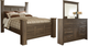 Signature Design by Ashley® Juararo 3-Piece Dark Brown King Poster Bed Set-1