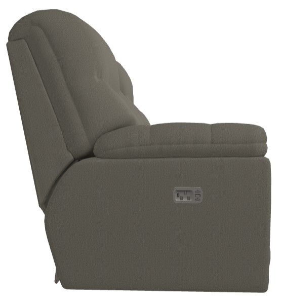La-Z-Boy® Morrison Silver Power Reclining Loveseat with Console and Headrest-2
