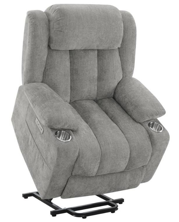 Coaster® Houston Gray Power Lift Recliner-2