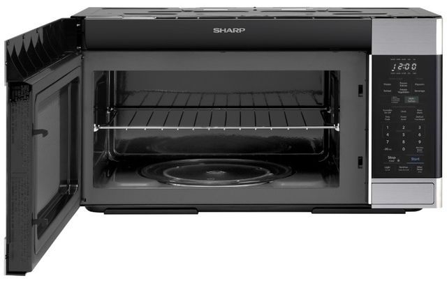 Sharp® 1.8 Cu. Ft. Stainless Steel Over The Range Microwave Oven-1
