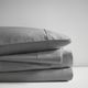Olliix by Sleep Philosophy Grey Full 300 Thread Count Liquid Cotton Sheet Set-4