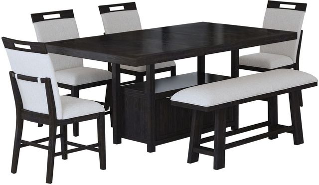 Elements International Transcend 6-Piece Charcoal/Gray Counter Set-0