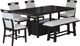 Elements International Transcend 6-Piece Charcoal/Gray Counter Set-0