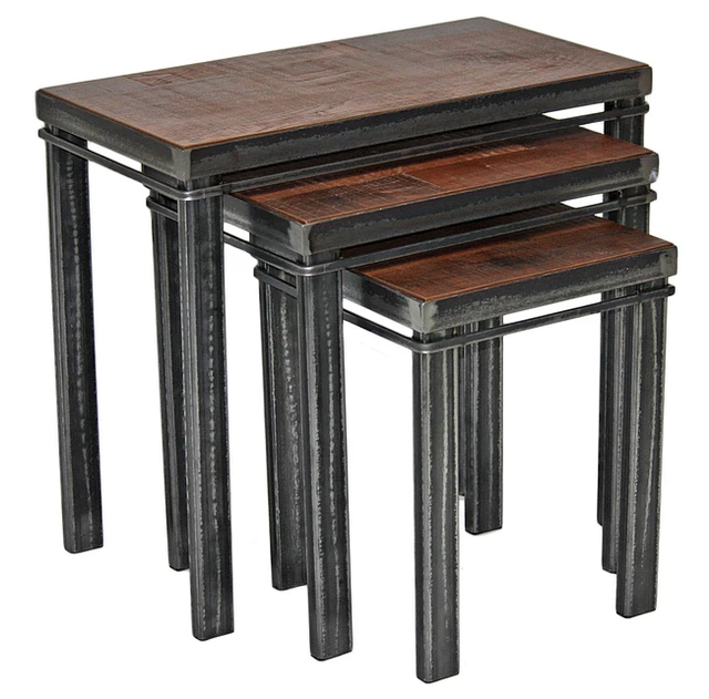Forge Design Lancaster Set of 3 Nesting Tables-0