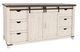 Jofran Inc. Madison County Brown/Vintage White Barn Door Server-0