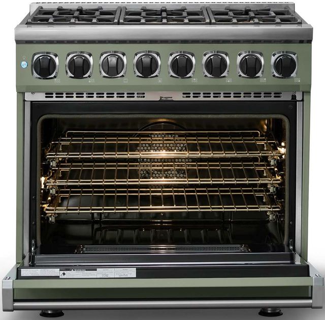 Viking® 7 Series 36"  Eucalyptus Pro Style Dual Fuel Range-1